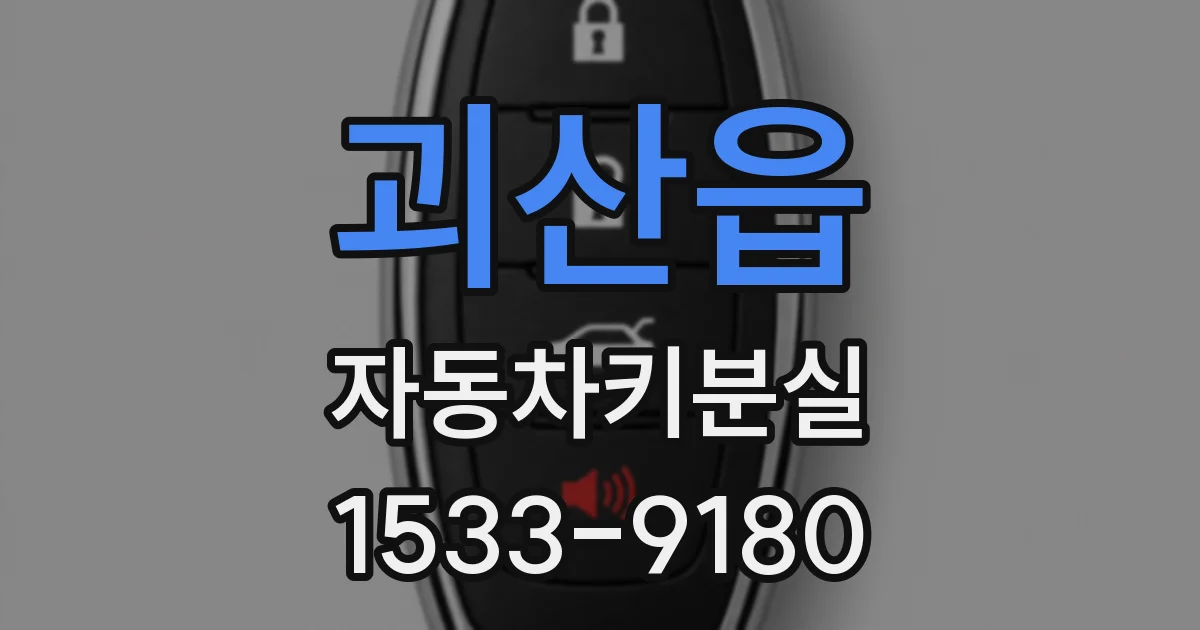 괴산읍 자동차키분실