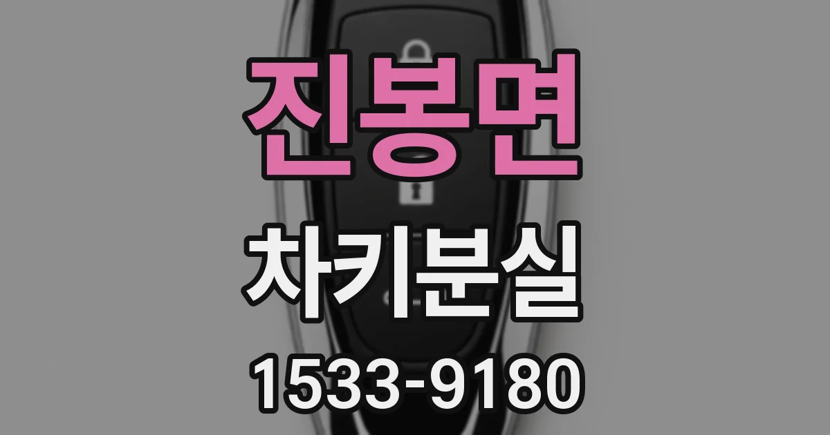 진봉면 차키분실