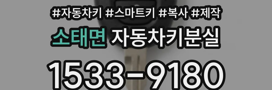 소태면 자동차키분실