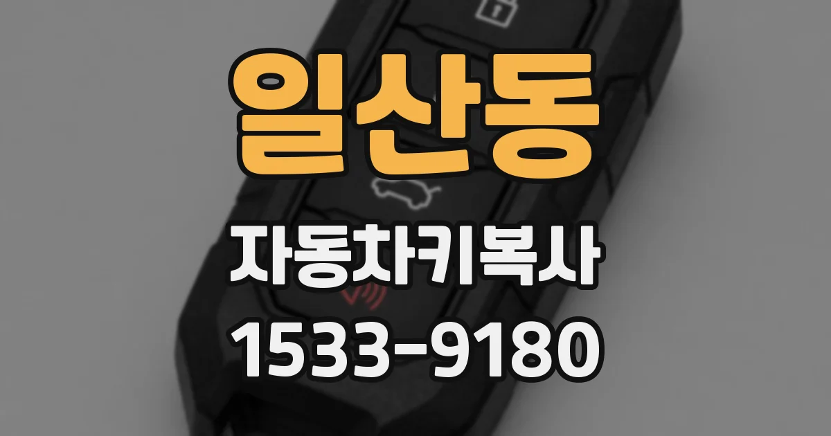일산동 자동차키복사