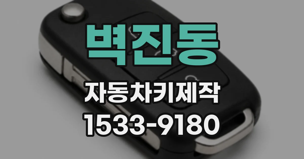 벽진동 자동차키제작