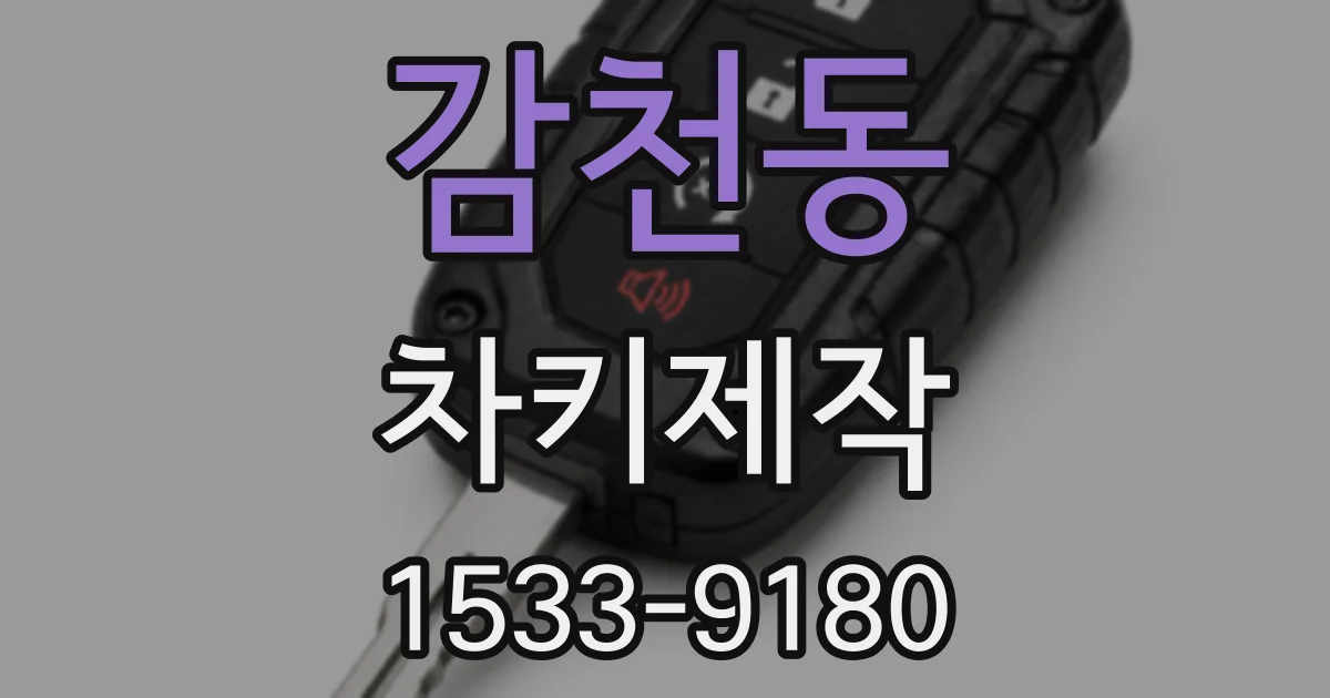 감천동 차키제작