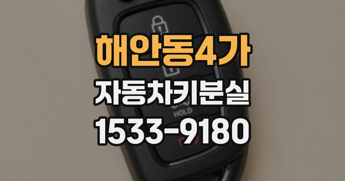 해안동4가 자동차키분실