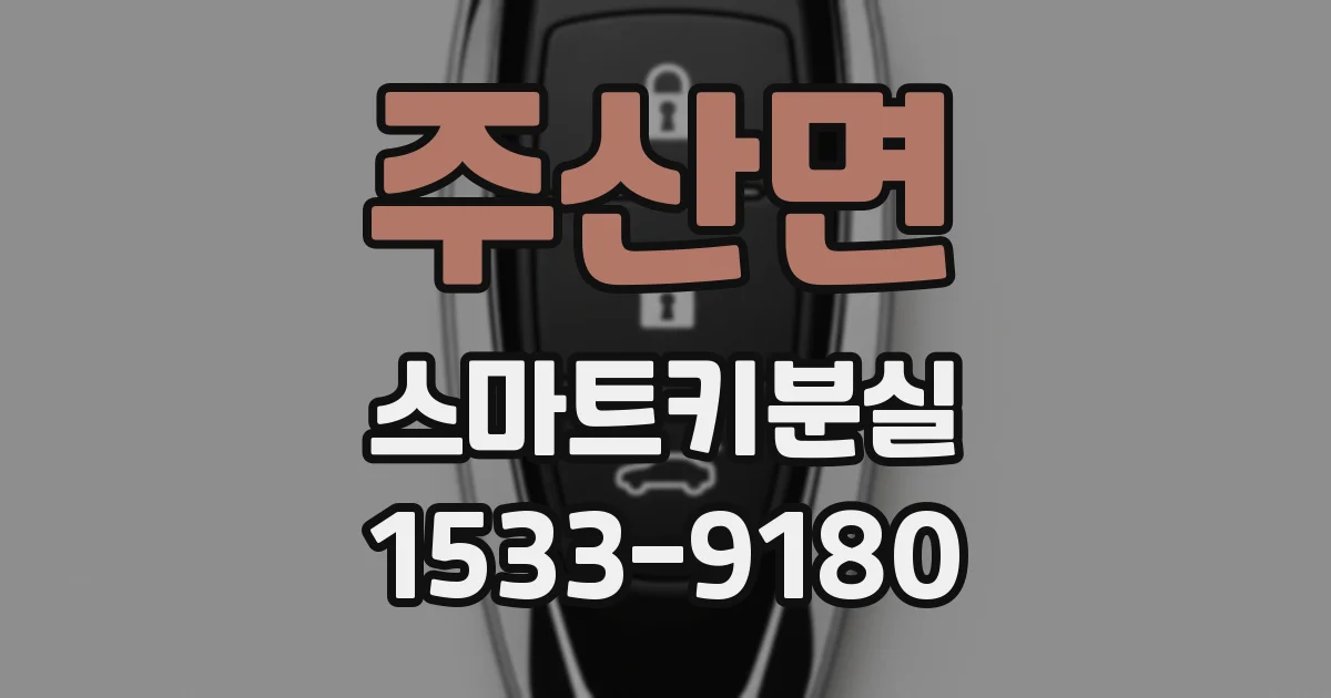 주산면 스마트키분실