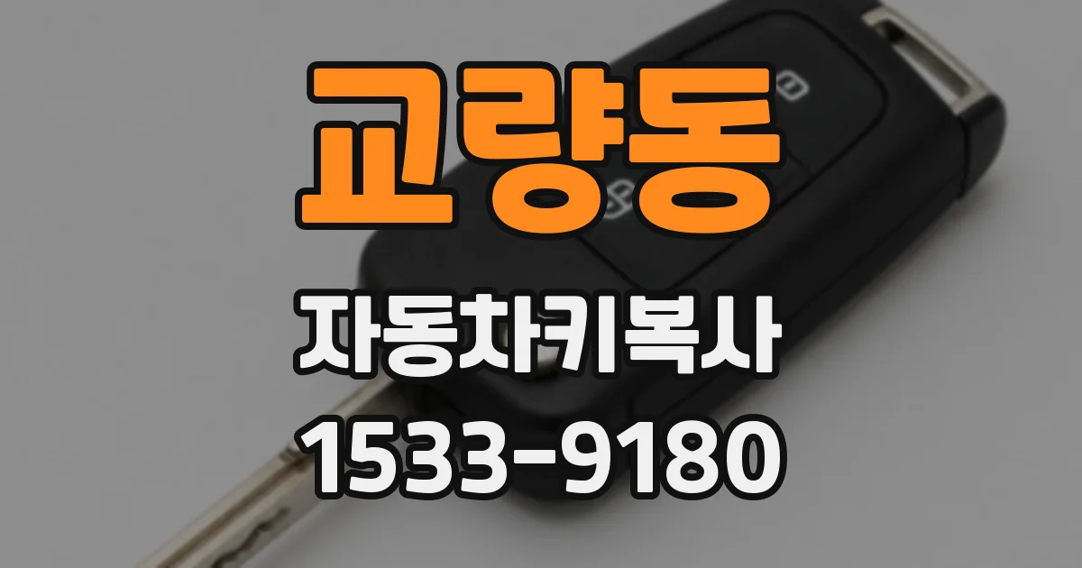 교량동 자동차키복사