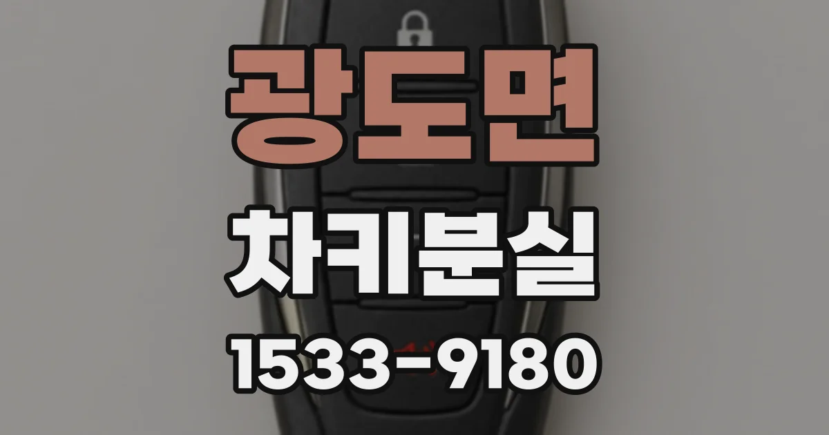 광도면 차키분실