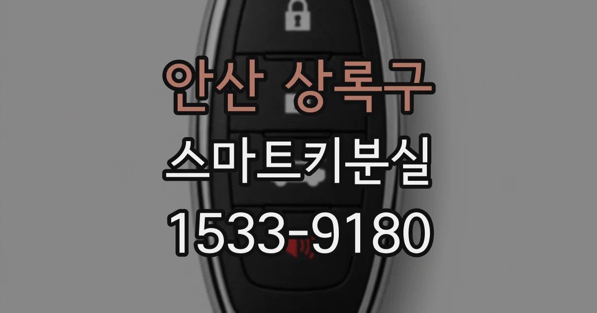 안산 상록구 스마트키분실