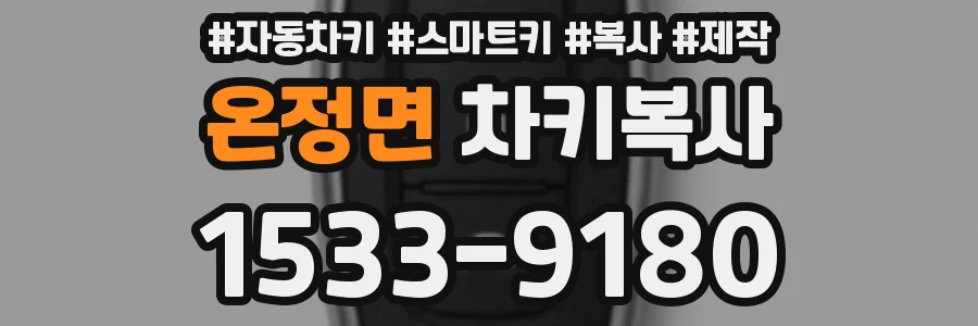 온정면 차키복사