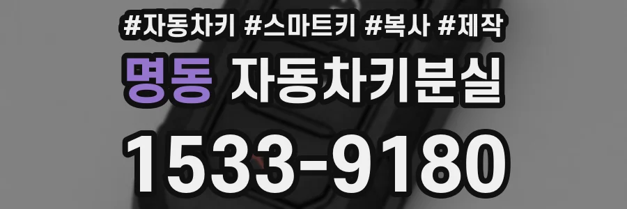 명동 자동차키분실