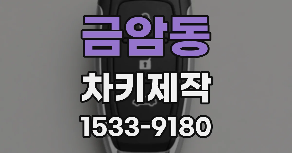 금암동 차키제작