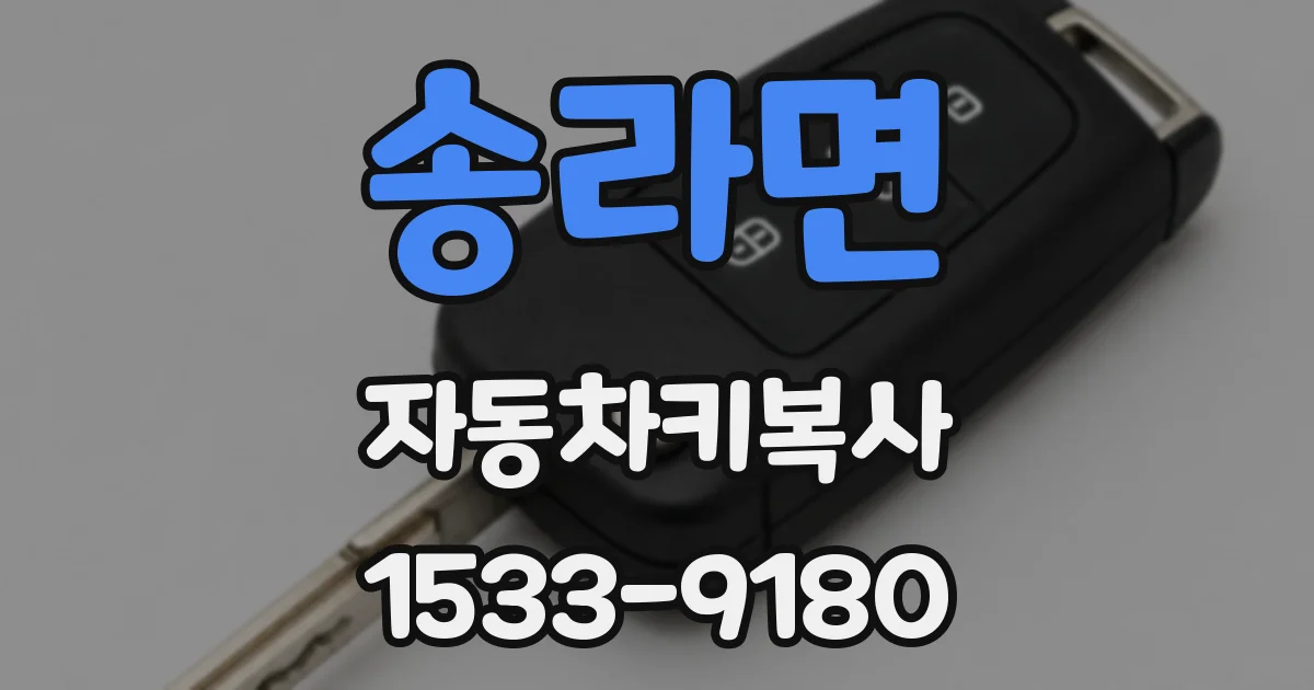 송라면 자동차키복사