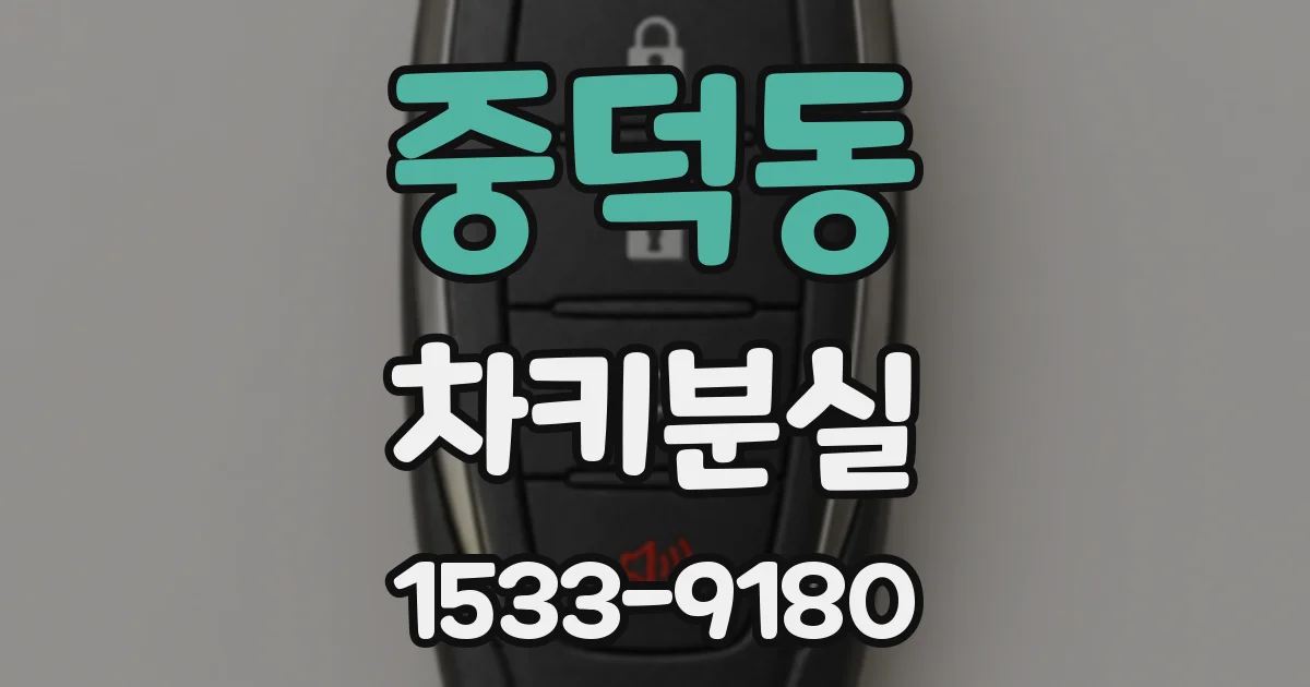 중덕동 차키분실