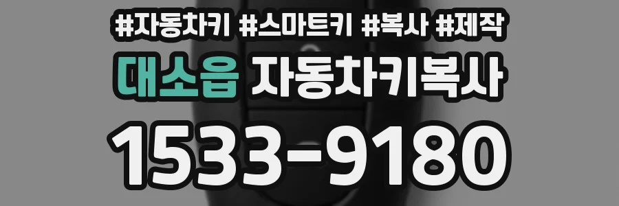 대소읍 자동차키복사