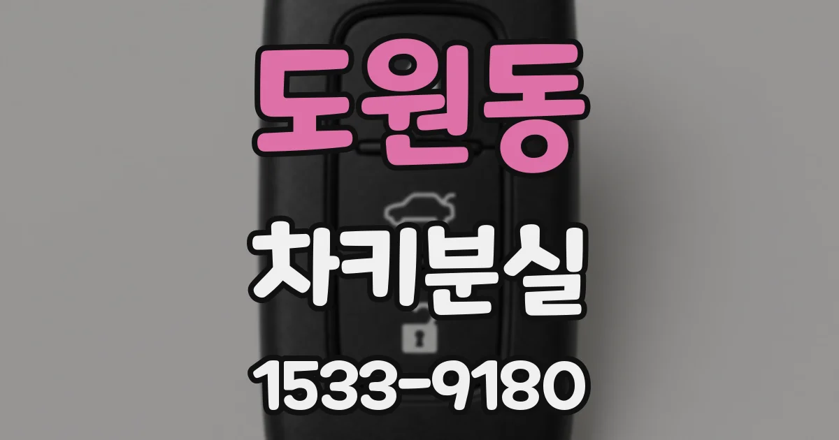 도원동 차키분실