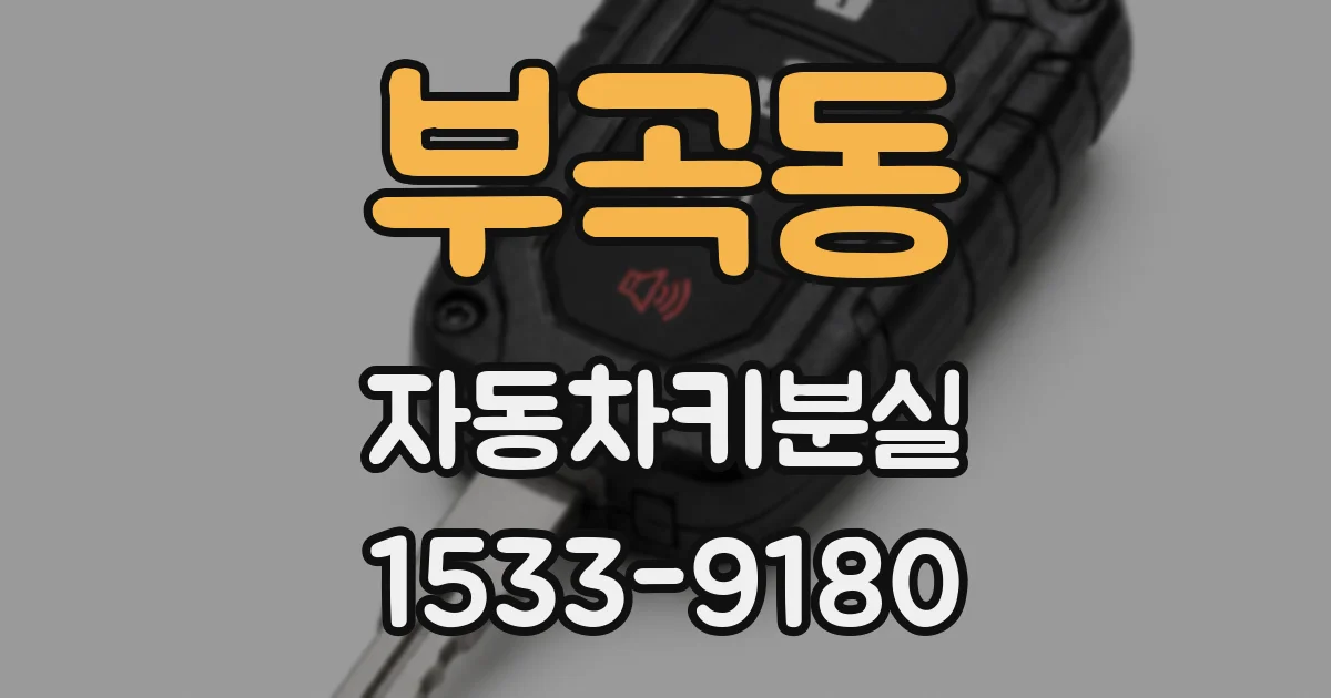 부곡동 자동차키분실