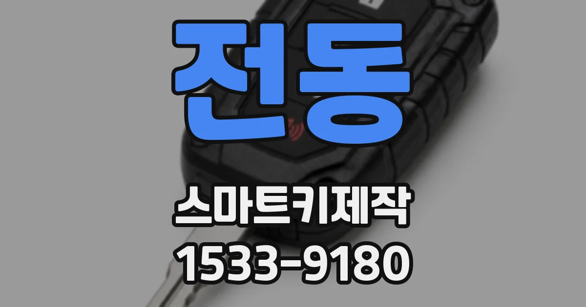 전동 스마트키제작
