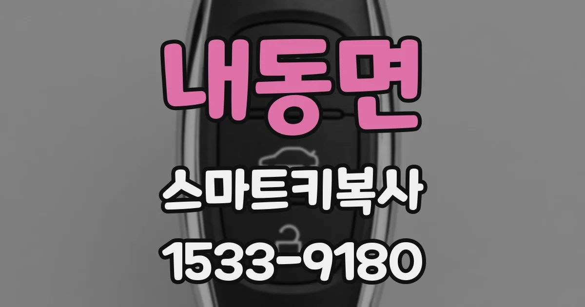 내동면 스마트키복사