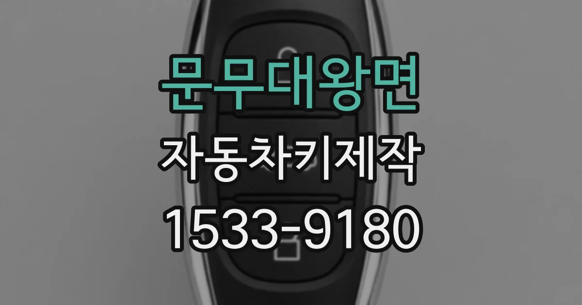 문무대왕면 자동차키제작