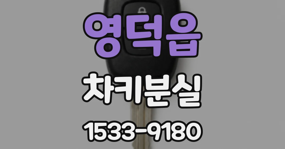 영덕읍 차키분실