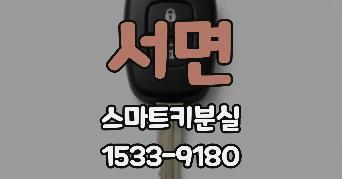 서면 스마트키분실