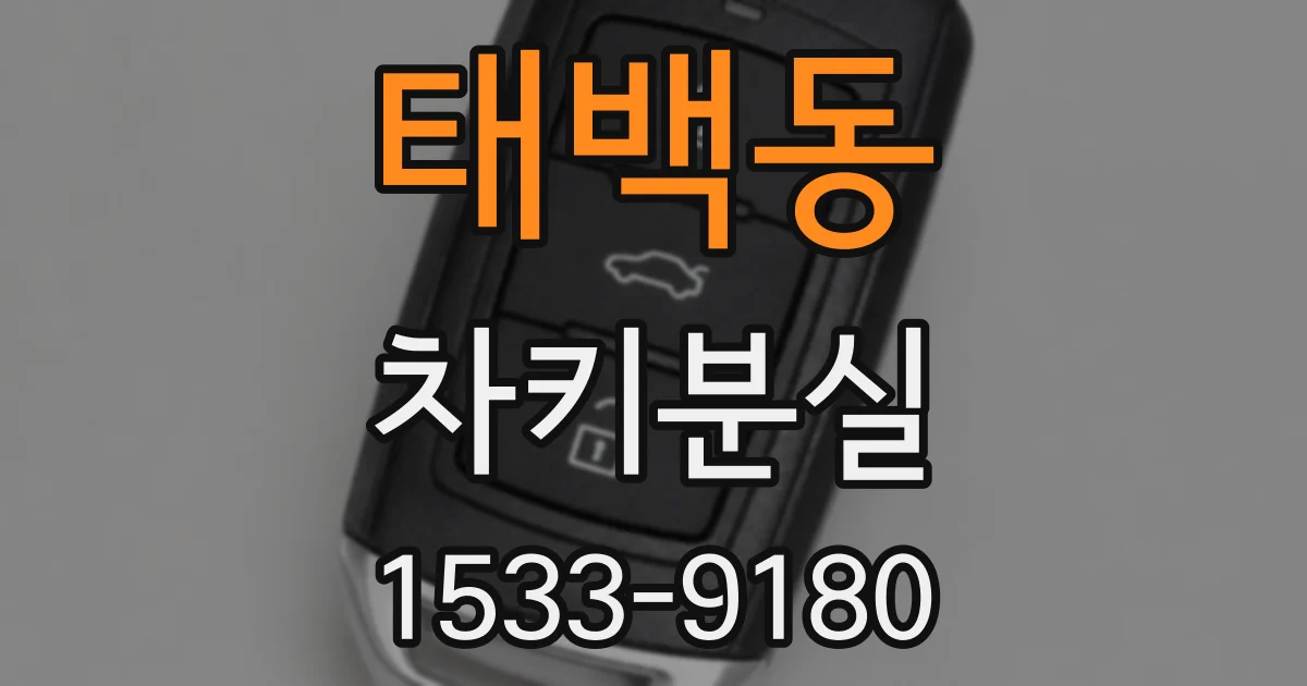 태백동 차키분실