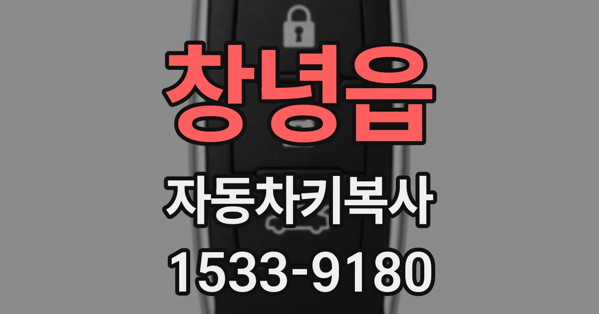 창녕읍 자동차키복사