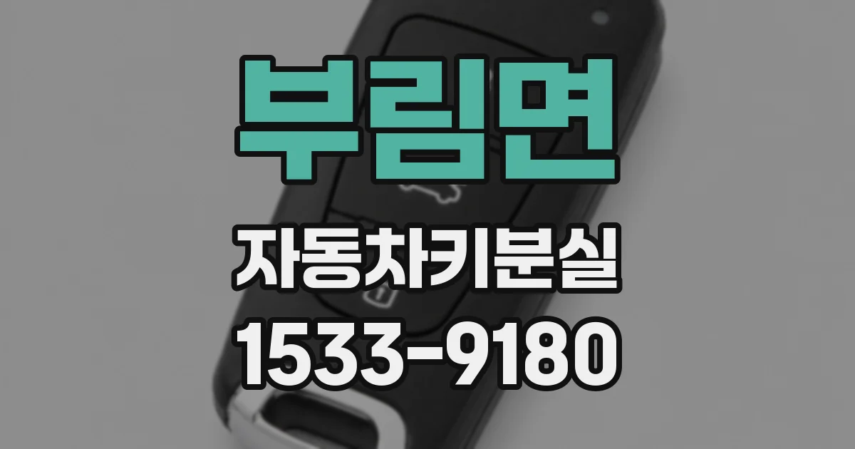 부림면 자동차키분실