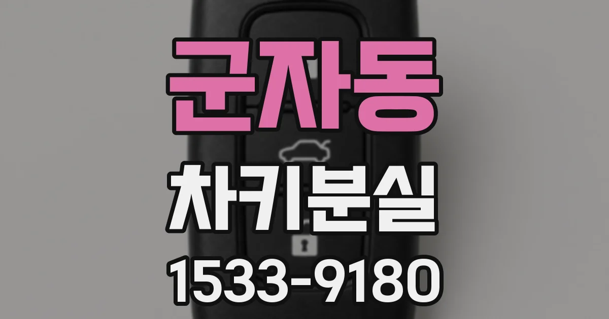 군자동 차키분실