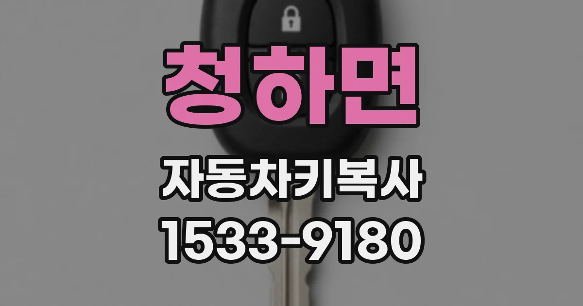 청하면 자동차키복사