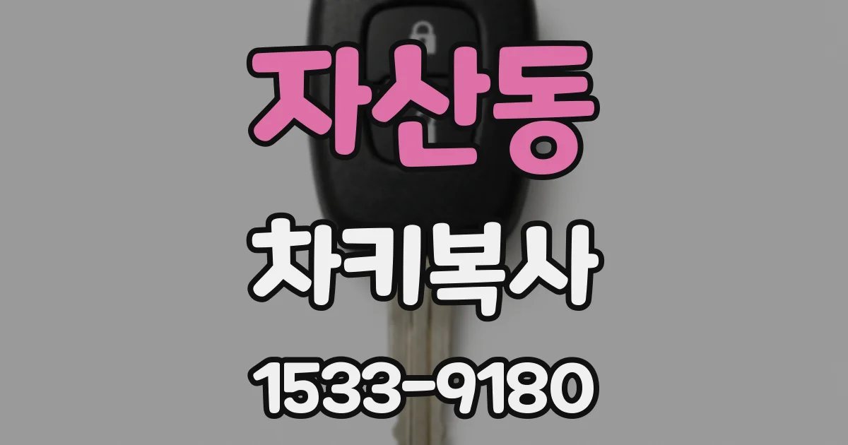 자산동 차키복사