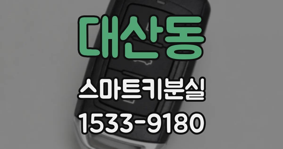 대산동 스마트키분실