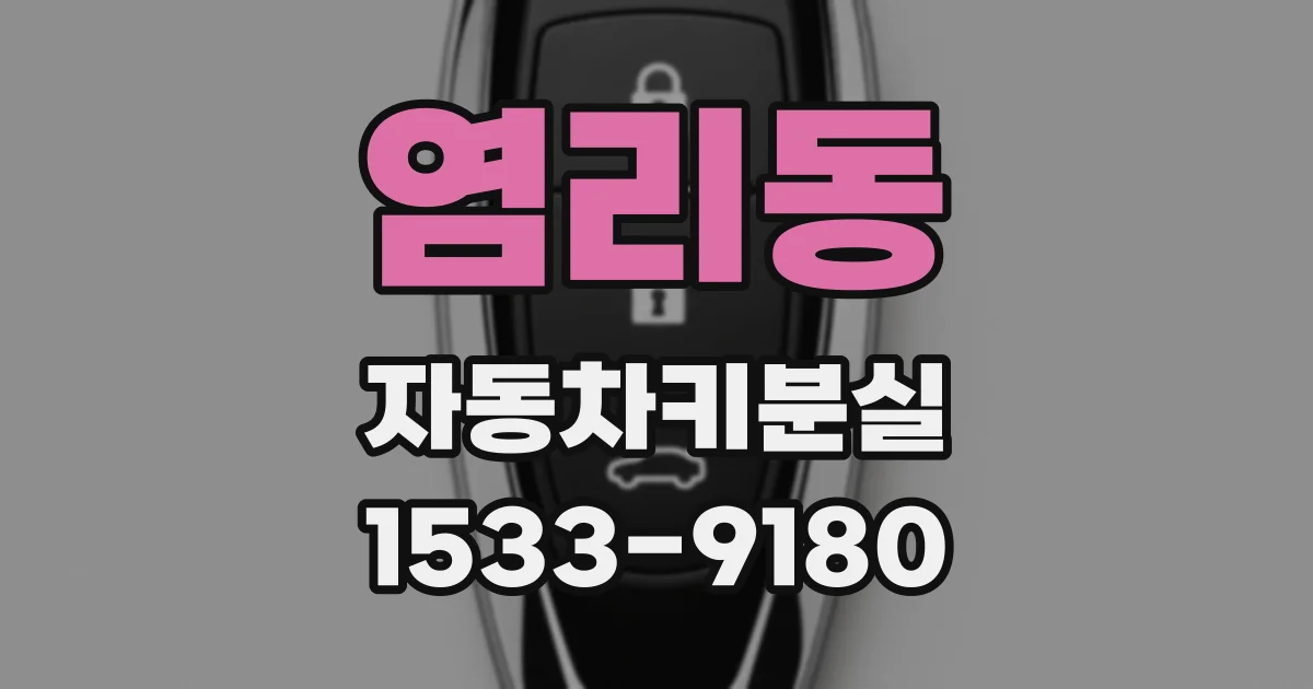 염리동 자동차키분실