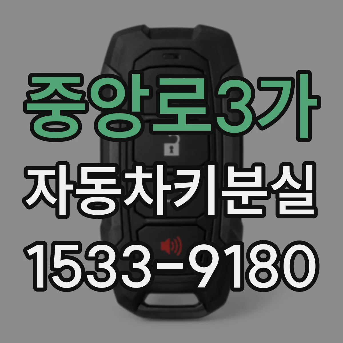 중앙로3가 자동차키분실