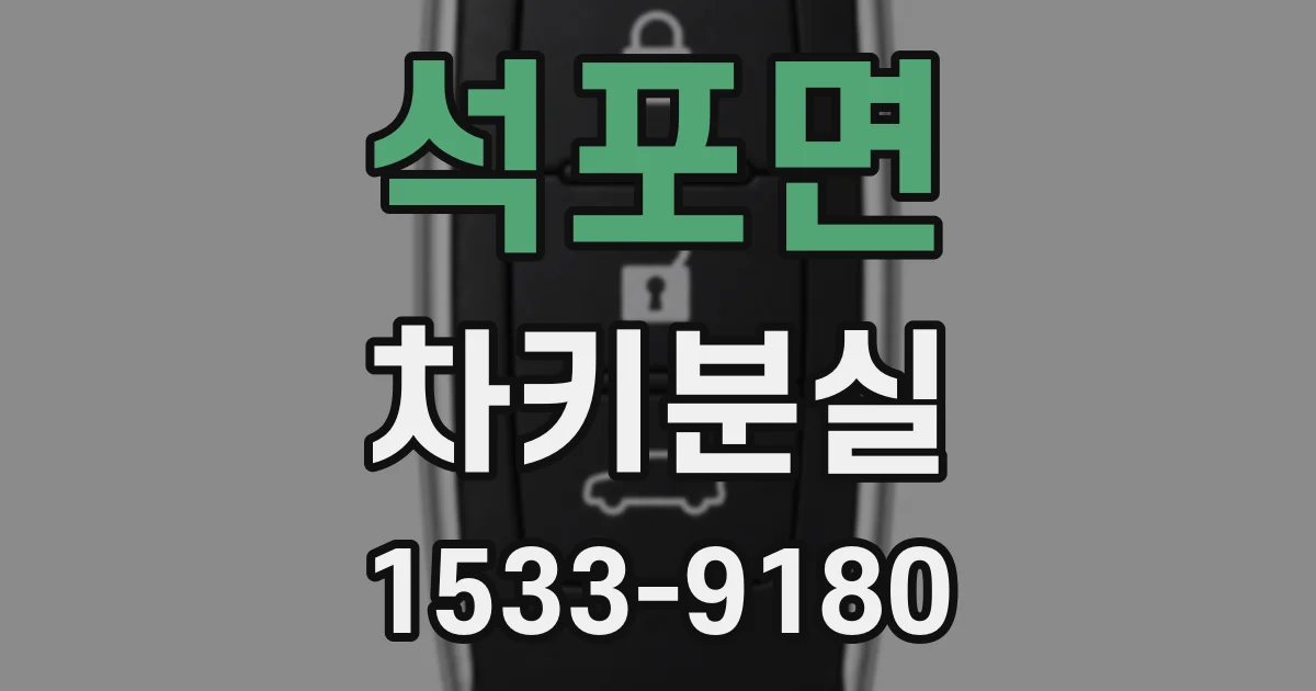 석포면 차키분실