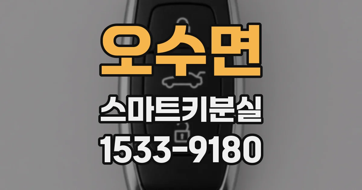 오수면 스마트키분실