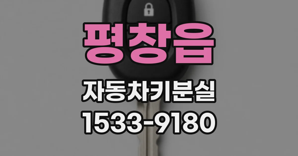평창읍 자동차키분실
