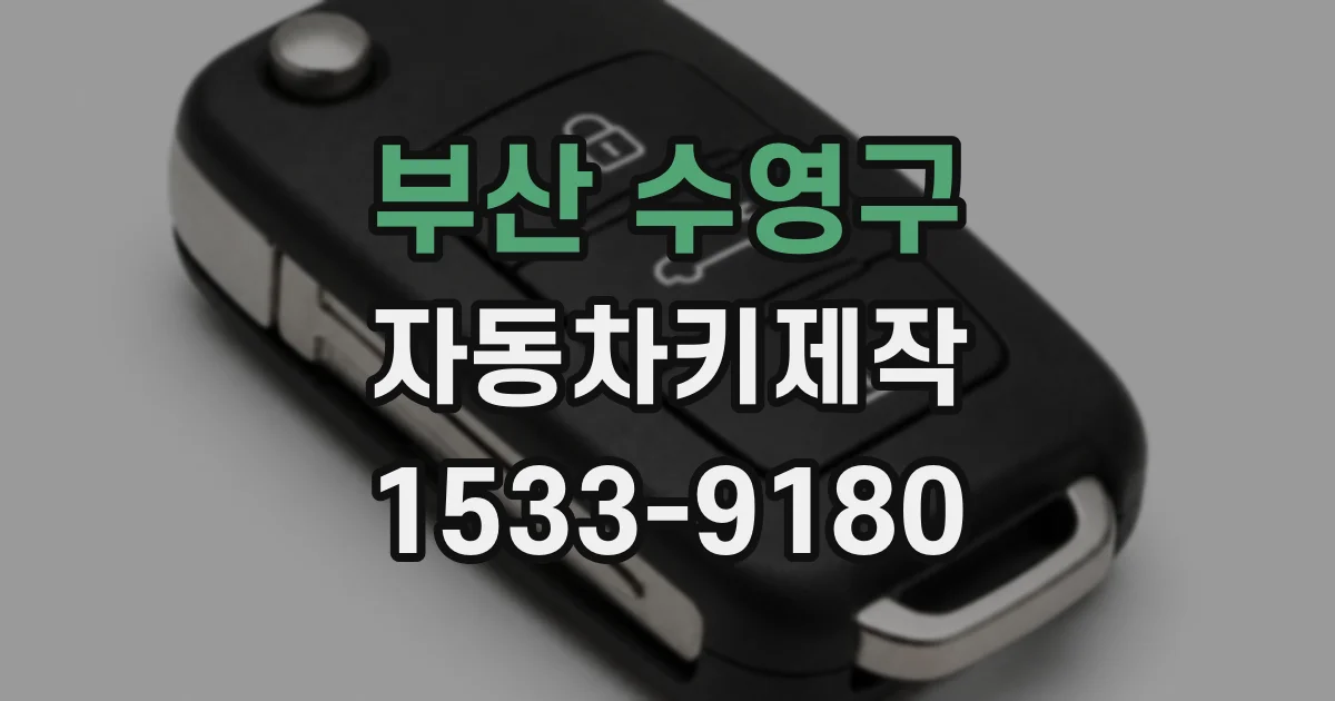 부산 수영구 자동차키제작
