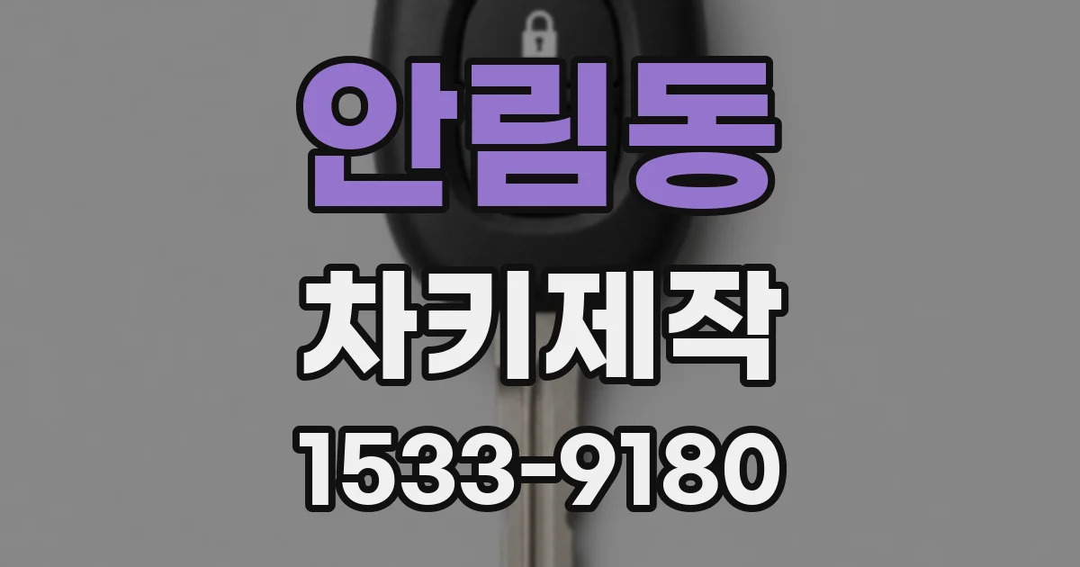 안림동 차키제작
