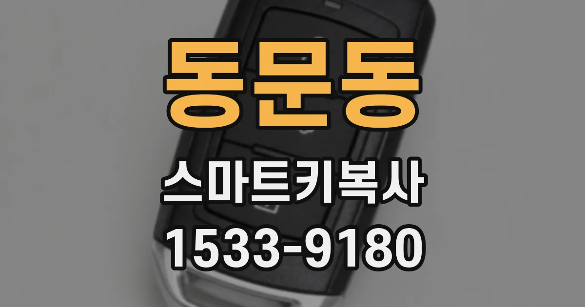 동문동 스마트키복사