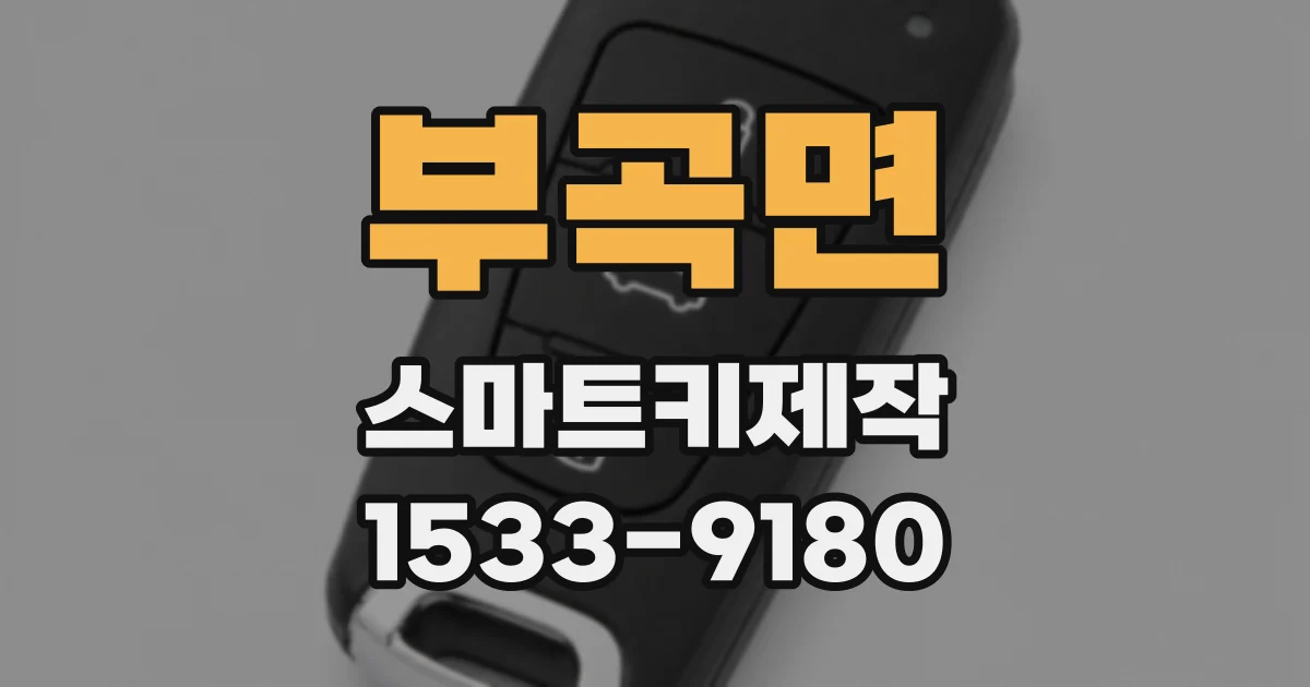 부곡면 스마트키제작
