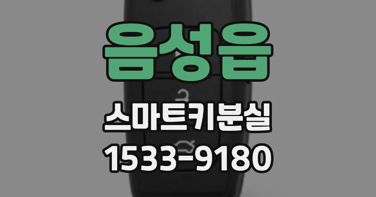 음성읍 스마트키분실