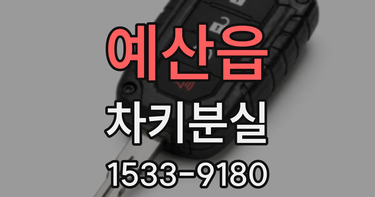 예산읍 차키분실