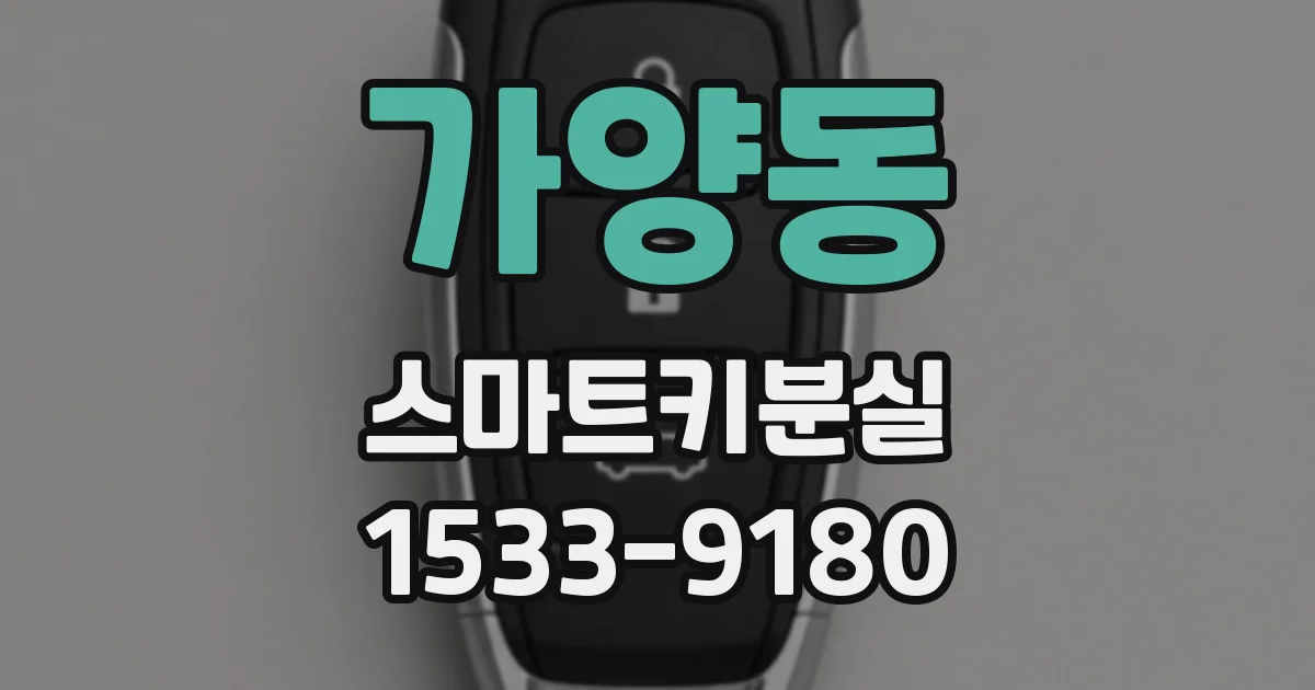 가양동 스마트키분실