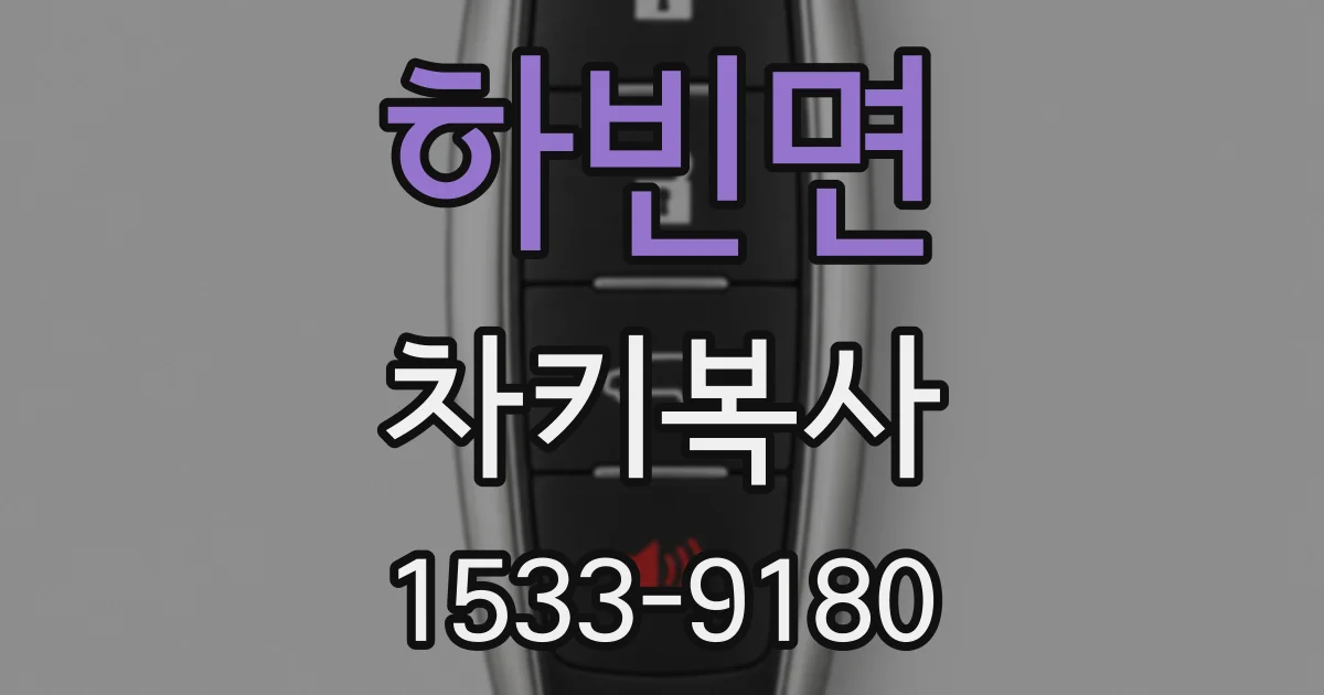 하빈면 차키복사