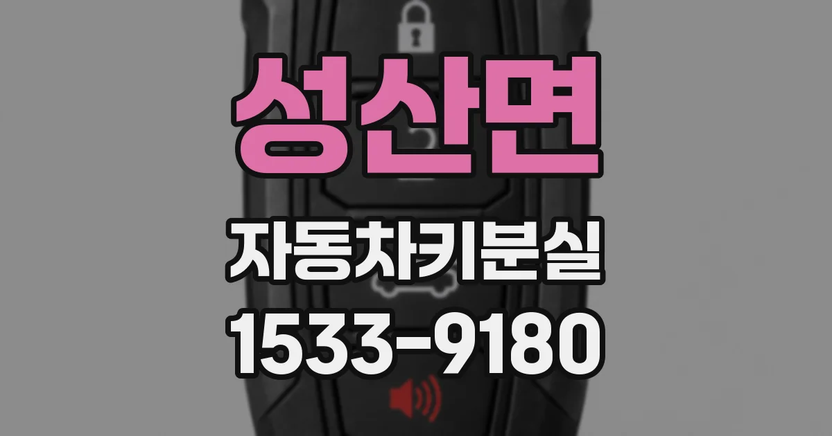 성산면 자동차키분실