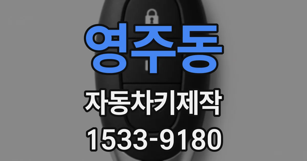 영주동 자동차키제작