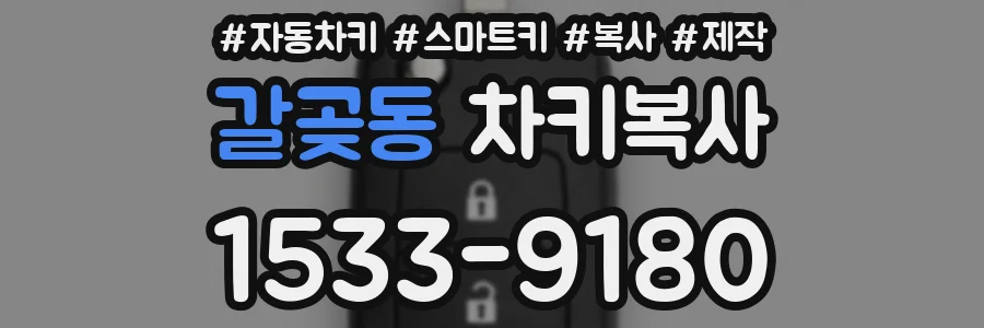갈곶동 차키복사