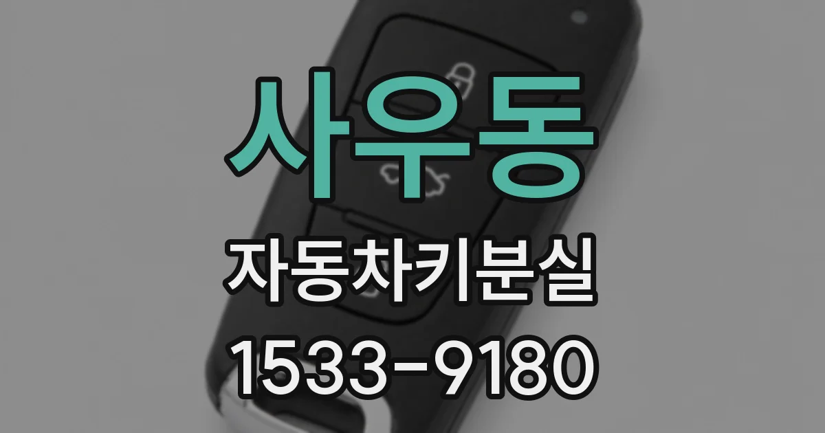 사우동 자동차키분실
