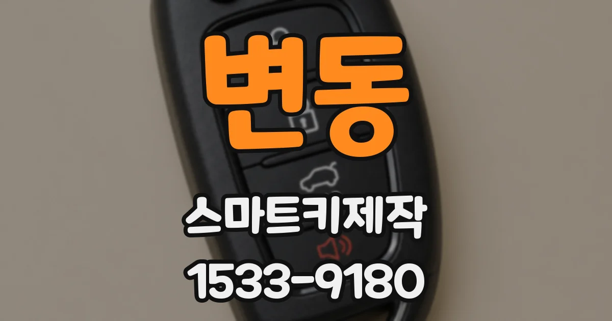 변동 스마트키제작