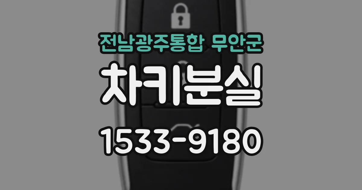 전남광주통합 무안군 차키분실